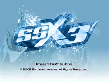 SSX 3 screen shot title